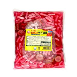 오뚜기 오미자믹스피클 3kg 대용량 오이 무 비트 피클