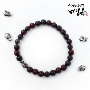 [HYIK0RCZ_4B]원석 게르마늄 실버925 물고기 팔찌 6mm
