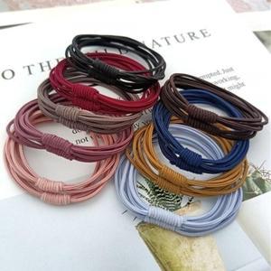 4in1 컬러 고무줄 머리끈 헤어끈