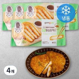 곰곰 에어프라이어 통등심 돈까스 (냉동) 450g, 4개 one option