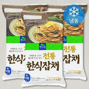 면사랑 전통한식잡채 (냉동) 375g, 3개 one option