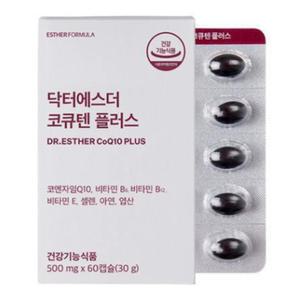 여에스더 코큐텐 플러스 코엔자임Q10 식물성 60캡슐