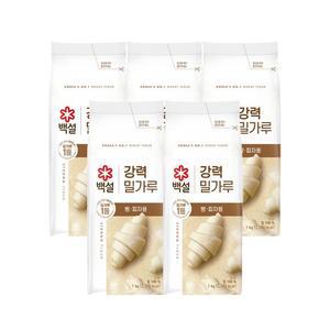 [CJ]백설 강력 밀가루1kg x5개