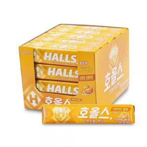 오렌지향 캔디 27.9gx20개 홀스 호올스 사탕 34gx20개1통