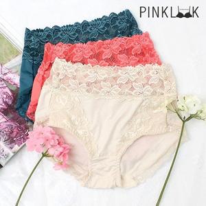 [핑크룩]하이웨스트 레이스 스판 복부 뱃살보정팬티 여성팬티 택1_P351748238