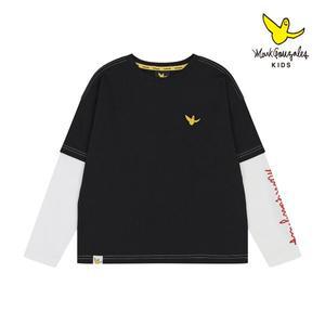 [마크곤잘레스키즈](하남점)엔젤 레이어드 티셔츠-블랙