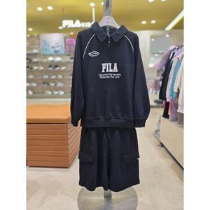 [여주점][휠라키즈][휠라키즈]24SS 카라 반집업 셋업-FK2FSG1202M(BLK)