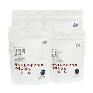 시크릿코인 아주 편안한맛 코인 육수 5팩 (4gx100알) / 동전 고체 한알 만능 자연 백년 명장 WJ