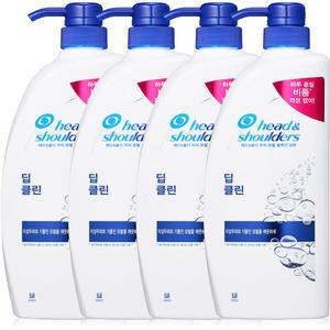 헤드앤숄더 딥 클린 샴푸 850ml 4개