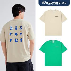 [디스커버리] 메인크루 제주 리사이클 그래픽 티셔츠 2종 택1_