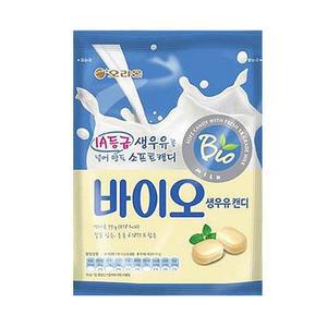 바이오 생우유캔디 99g x 7개 아이간식 부드러운 특별한사탕 사르르 우유맛 우유향의 우유캔디