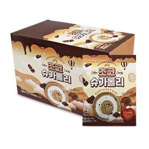 코코아 롤 솜사탕 10gx10개 소포장 초코솜사탕 초코 슈가롤리 10g 10개 1통
