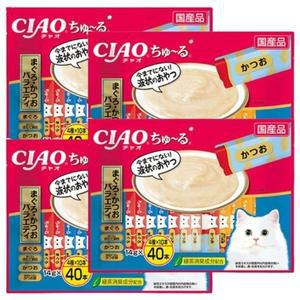 고양이 습식 간식 참치 가다랑어 14g 40P 파우치 스틱 (WFH2RRF)