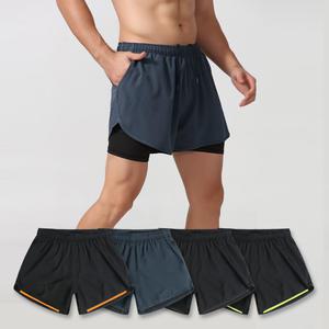 남성 2in1 숏팬츠 M~2XL 마라톤 런닝 운동 타이즈 3부 레깅스 반바지