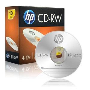 [JHQRNXWP_4B]HP Media CD CD-RW 700MB (1P 케이스) 10장