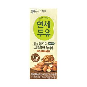 연세두유 저당 고칼슘 두유 호두 아몬드 190ml x96팩