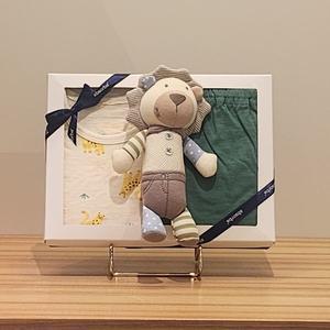 [압소바](본점)!![S/S 애착  딸랑이 내의2종 세트 ]!!레오 막대 딸랑이//라울 반소 내의A2B10391(카키)