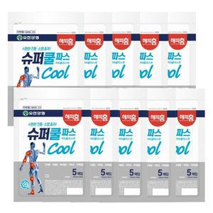 유한양행 해피홈 슈퍼쿨파스 5매입 10개