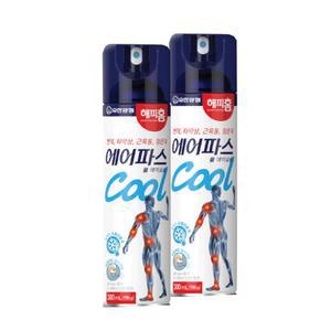 유한양행 해피홈 뿌리는 에어파스 쿨 300ml 2개