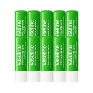 바세린 립밤 립 테라피 알로에베라 스틱케어4.8g 10개 립틴트