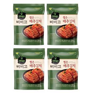 CJ 비비고 썰은 배추김치 여행용 파우치 100g x4개