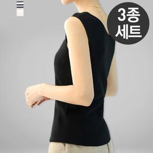 [퀸이즈][퀸이즈] [3종세트]쿨링 스퀘어넥 투웨이 민소매 티셔츠 3종