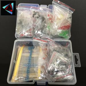 금속 필름 저항기 모음 키트, LED 다이오드 전해 커패시터, 세라믹 트랜지스터 팩, DIY 부품