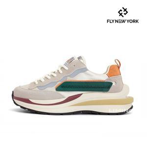 [프랑코페라로]FLY NEW YORK 플라이뉴욕 오버솔 패치워크 여성 스니커즈 베이지 FNW2201