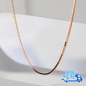 14K 18K 민박스 체인 금 목걸이