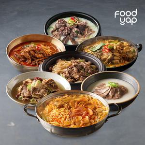 [푸드얍] 엄선된 탕 2팩씩 총 8팩(순대국 2팩+뚝불 2팩+갈비탕 2팩+곱창전골 2팩)