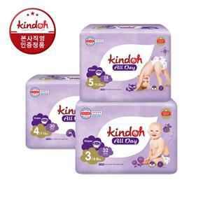 킨도 뉴올데이 밴드형 프리미엄 기저귀 3단계 ∼ 5단계 1박스(4팩)