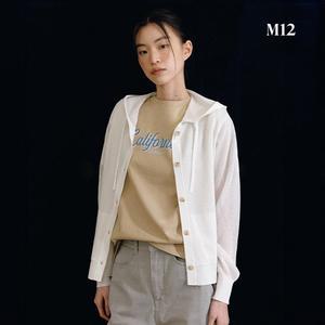 [온플 3만원인하] M12 25SS 여성 시스루 후드 가디건 3종