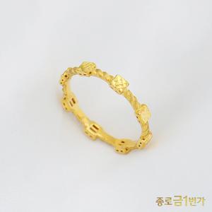 여자 순금 반지 스퀘어 트위스트 1.875g