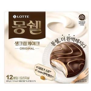 롯데 몽쉘통통 오리지널 408g x 5개 대용량 사무실간식