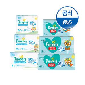 팸퍼스 2025 에어차차 3팩 + 2025 터오네 썸머 3팩 기저귀 4 ∼ 6단계 (2박스)