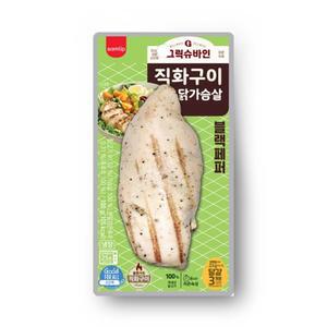 [삼립]직화구이 닭가슴살 블랙페퍼 그릭슈바인 x 10개