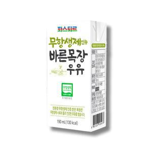파스퇴르 무항생제 바른목장 우유 190ml x 24팩