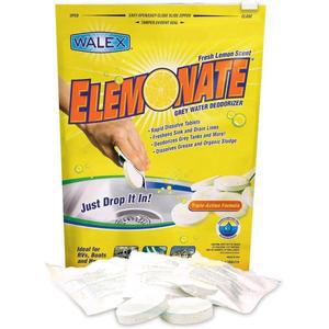 Walex Elemonate 캠핑카 보트 물탱크 탈취제 방향제 드롭인 타블렛 레몬 5팩