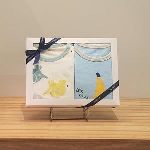 [압소바](신세계 사우스시티)S/S 출산 내의2종 선물바나나 반소 상하A2313082(L/블루)/끼이리 7부 내의A...