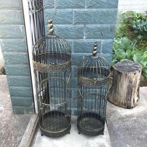 앤틱 테라스 화분 새장 받침대 케이지 철제 사육