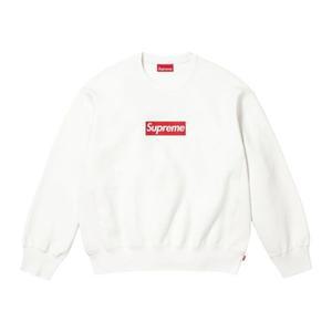 [정품] 슈프림 워시드 박스 로고 크루넥 화이트 - 25SS Supreme Washed Box Logo Crewneck 679710