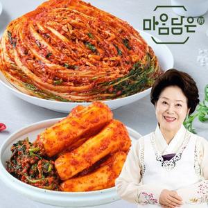 선우용여 마음담은 포기김치 5kg 국산 배추김치 + 총각김치 2kg 무김치