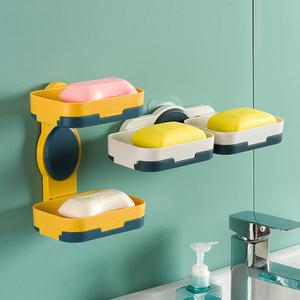 회전 비누 거치대그릇 욕실용품 정리 소품 비누곽 케이스 받침대 홀더 비눗갑