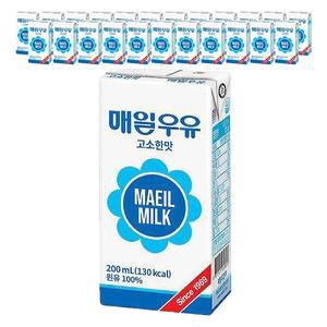 매일유업 멸균우유 고소한맛 200ml x 24팩