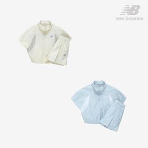 [롯데백화점]뉴발란스 여아 우븐 반팔셋업 NK9YF2811G