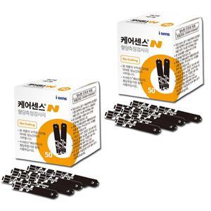 [태리]아이센스 케어센스N 시험지 100매 혈당 스트립 검사지 긴유효기간 당뇨 소모성 재료