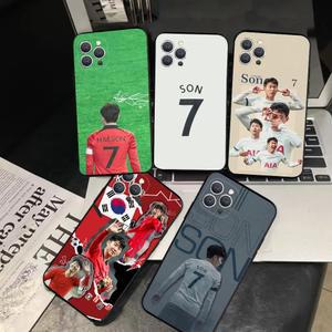 손흥민 소프트 실리콘 축구 휴대폰 케이스 16 15 14 13 12 11 플러스 프로 맥스 1