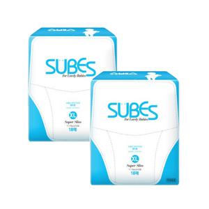 슈베스 기저귀 슈퍼슬림 팬티기저귀 특대형 18p X 2팩