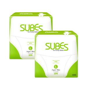 슈베스 유아기저귀 슈퍼슬림 팬티기저귀 대형 20pX2팩