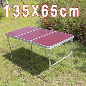 135X65cm 3단 접이식테이블 캠핑 용품등산 야영 낚시 바베큐 폴딩